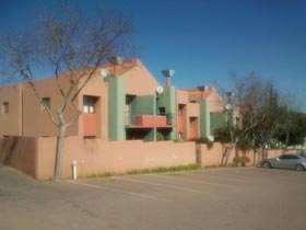 photo of a townhouse compex before renovation