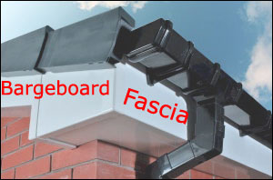 image of a fascia board and barge board diagram